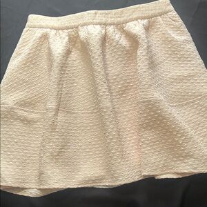 Express Cream Textured Circle Skirt